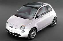 Der er tydeligvis skelet til den gamle Fiat 500, da stregerne blev sl&aring;et til den nye Trepi&ugrave;no.