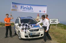 Opels og GM's brintbil rundede de 10.000 kilometer i Opel Fuel Cell Marathon.