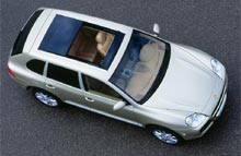 Med en &aring;bningsflade p&aring; 1,4 kvadratmeter er panoramataget n&aelig;sten fire gange st&oslash;rre end det eksisterende soltag, som Cayenne-modellerne kan udstyres med.