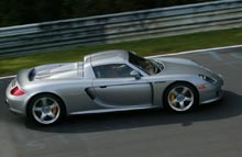 Porsche Carrera GT - den hurtigste bil p&aring; N&uuml;rburgring.
