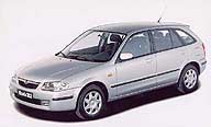 Mazda 323 F 1,8 SLX er den hidtil mest luksuriøse udgave af den 5-dørs F-model.
