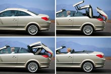 Taget p&aring; Astra TwinTop best&aring;r af kun tre dele, der sammen de to C-stolper, er med i de bev&aelig;gelser, som teknikerne har d&oslash;bt Lambada.