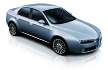 Den nye Alfa Romeo 159 går direkte efter de tyske konkurrenter BMW og Audi.