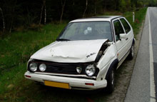 Det g&aring;r ogs&aring; galt for jyderne.. Foto: Falck A/S.