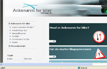 Anken&aelig;vnet for biler kontaktes via www.bilklage.dk