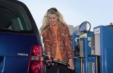 Touran EcoFuel k&oslash;rer p&aring; naturgas.