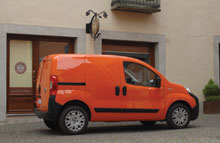 Fiat Fiorino - billigst at køre i, men kan ikke sammenlignes med stor kassevogn.
