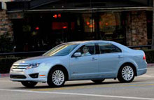 Ford Fusion Hybrid - 76 km/t p&aring; str&oslash;m.