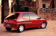 Peugeot 106 var en af de mindste biler i Politikens undersøgelse. Her ses den i en lidt nyere udgave.