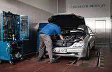Hos Daimler Biler vil man fastholde værkstedskunderne, også efter det fjerde år. 