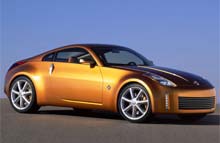 Det aerodynamiske design overflødiggør en bagspoiler på Nissans nye Z-model.