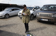 Pernille Rosendahl fortæller om juryens valg af de tre vinderbiler. Foto: Ken Hermann.