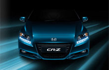 CR-Z hybrid er en af de miljøbiler, som Honda udstiller på Geneve Motorshow.