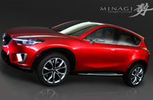 Mazda CX-5 er produktionsudgaven af konceptbilen Mazda MINAGI.