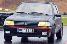 Peugeot 205 GTI er en af de nyklassikere, der stiger hurtigst i værdi i disse år 