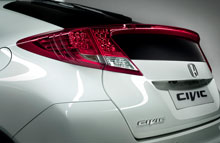 Her ses det første glimt af den nye Honda Civic, som bliver præsenteret på Frankfurt Motorshow 2011.