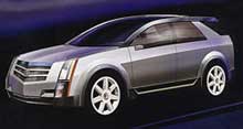 Cadillac SRX adskiller sig ikke meget fra konceptbilen Cadillac Vizon, der blev offentliggjort for knap et år siden.