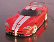 Dodge Viper Final Edition får samme rød-hvide markeringer som vinderbilen fra 24-timersløbet Daytona 2002.