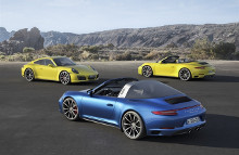 Porsche 911 Carrera 4 og 911 Targa 4 med turbomotorer og nyt firehjulstræk.