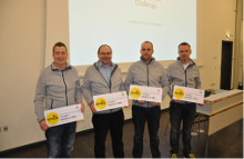 Vinderne af den danske afdeling af konkurrencen SKODA Service Challenge.