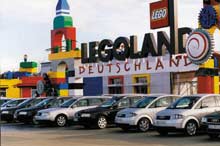 Audi bliver sponsor på det nye tyske Legoland, der åbner i Günzburg i Sydtyskland.