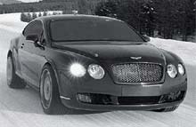 Den kommende coupe fra Bentley tester firehjulstrækket ved polar-cirklen.