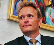 Peter Grøftehauge fra danske Autocom.dk, der satser stort på den internationale bilmesse i Frankfurt.