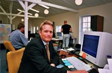 Direktør Peter Grøftehauge fra Autocom.dk og Bilpriser.dk er tilfreds efter en succesrig bilmesse.