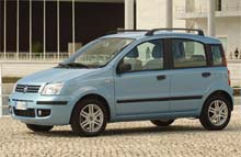 Den lille Fiat Panda blev kåret til årets bil 2004